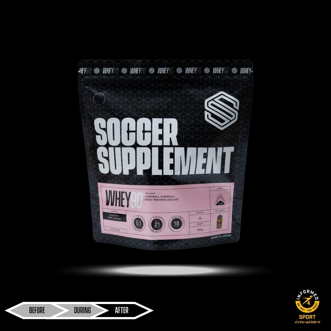 WHEY90® | プレミアムホエイプロテインアイソレート – SOCCER