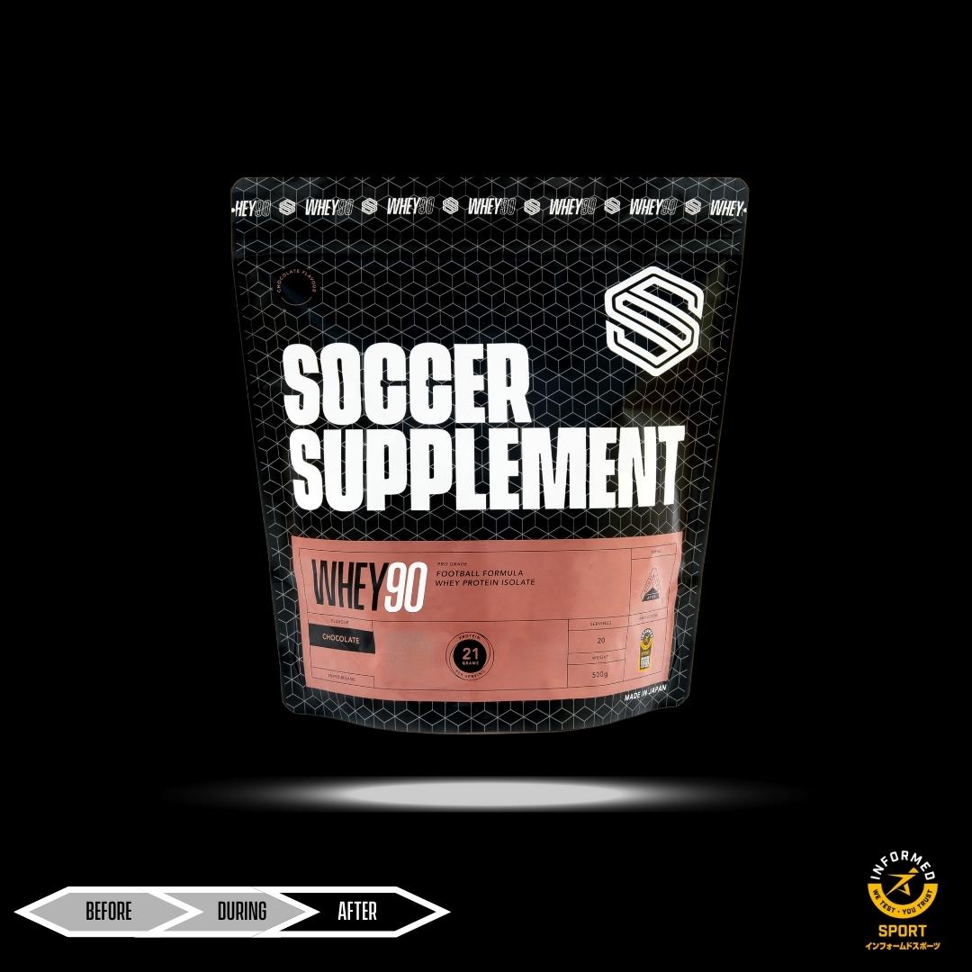 WHEY90® | プレミアムホエイプロテインアイソレート – SOCCER