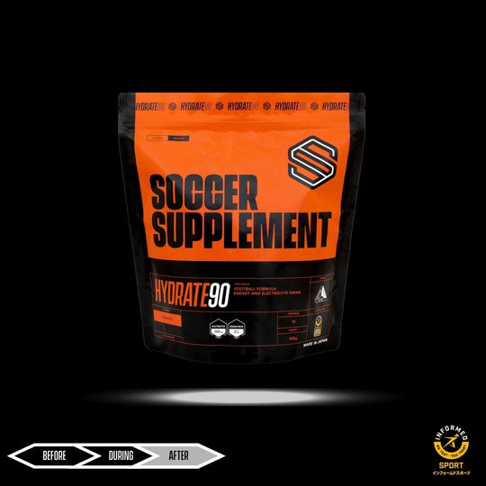 HYDRATE90® | エネルギー＋電解質＋水分ドリンク | サッカー
